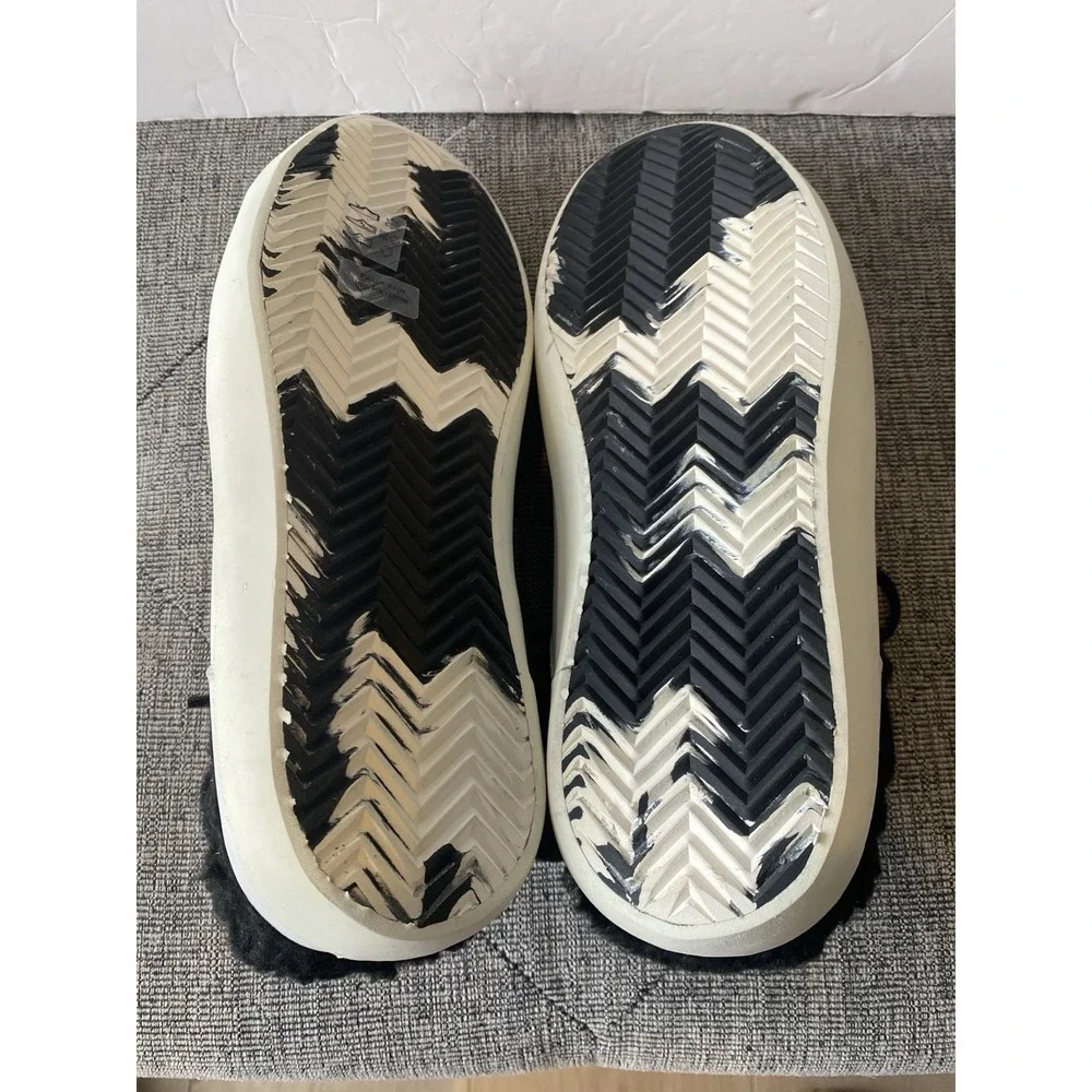 Karl Lagerfeld Paris Men's 7 EU 39-40 Backless‎ Sneakers Leather Faux Fur